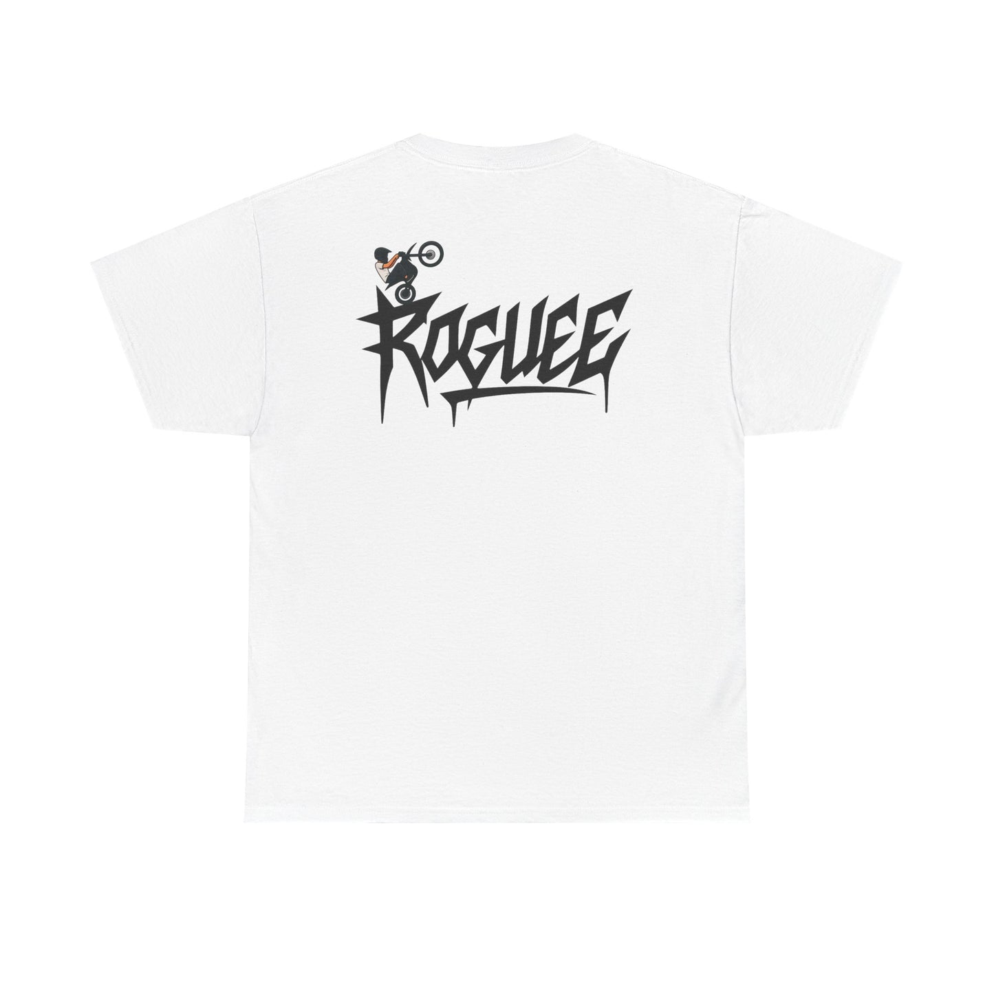 ROGUEE White "Rider" Graphic T-Shirt
