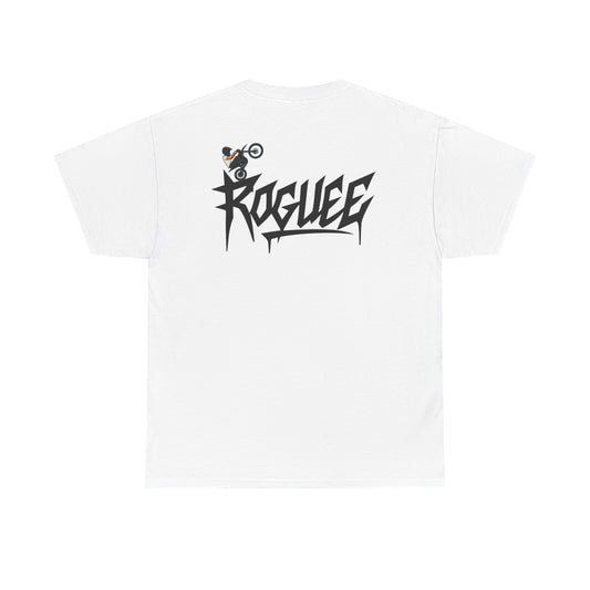 ROGUEE White "Rider" Graphic T-Shirt